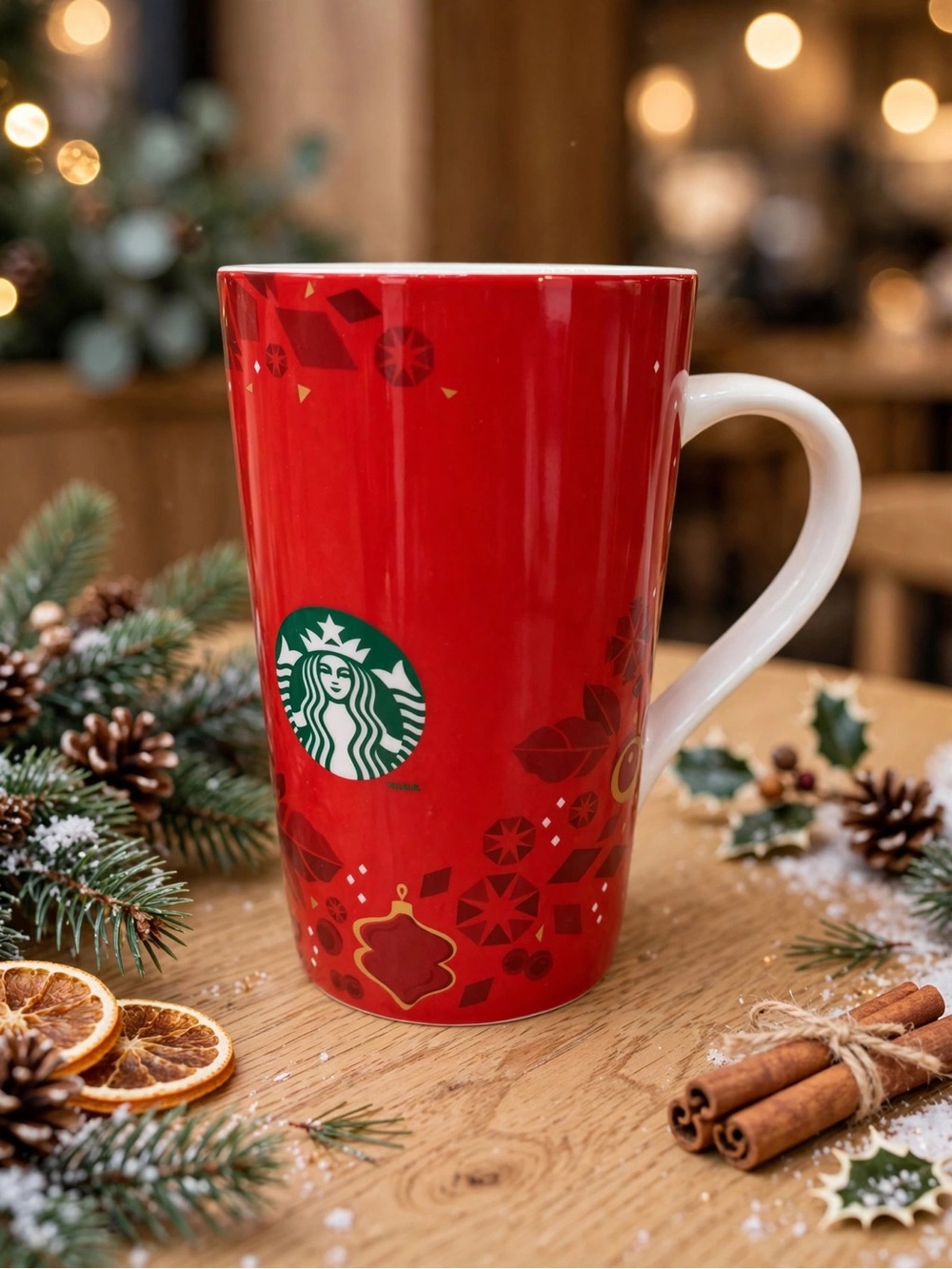 Starbucks 16oz Holiday Ornaments Mug